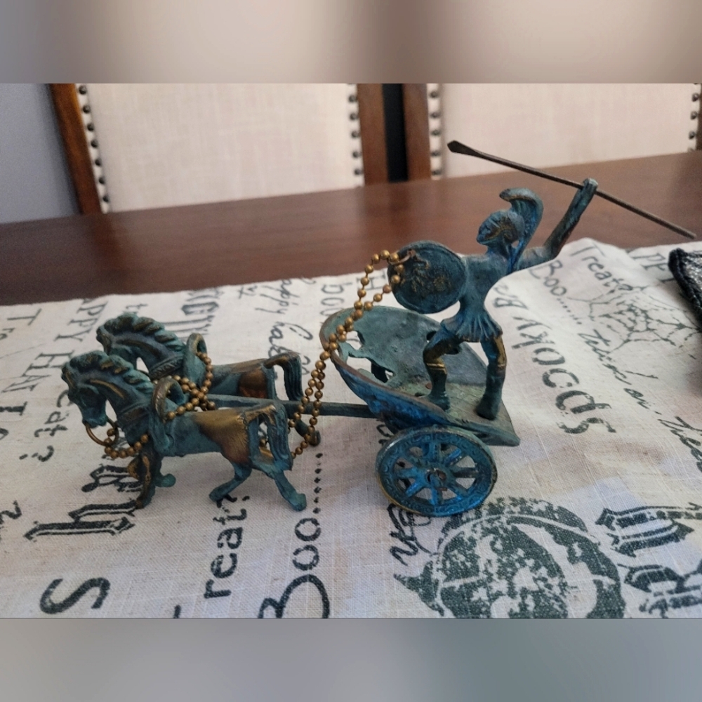 Greek chariot statue